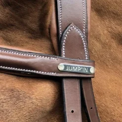 Outlet Jump'In - Bridon One London avec rênes Noisette