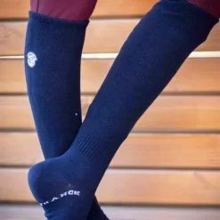 Discount Jump'In - Chaussettes d'équitation Emile marine (x1)