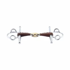 Jump'In - Mors à aiguilles releveur double brisure gainé cuir