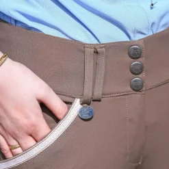 Jump'In - Pantalon d'équitation femme Sofia grège Marron Sale