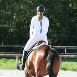 Outlet Jump'In - Pantalon d'équitation enfant unisexe Sacha Blanc