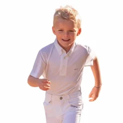 Outlet Jump'In - Polo de concours manches courtes Gaston Blanc