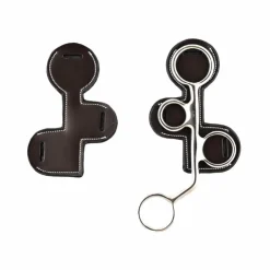 Jump'In - Protection pour hackamore en cuir havane Marron Best