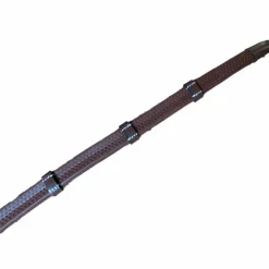 Jump'In - Rênes en caoutchouc avec arrêtoirs 1/2 collection One havane Marron