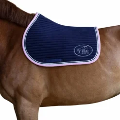Clearance Jump'In - Tapis de selle Balthazar / rose Marine