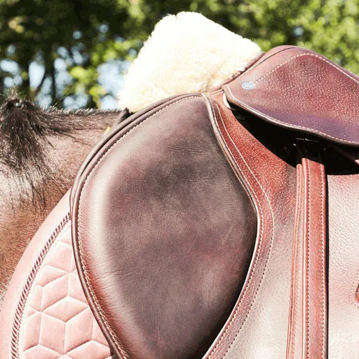 Kentucky Horsewear - Amortisseur Anatomique Absorb mouton blanc Noir Hot