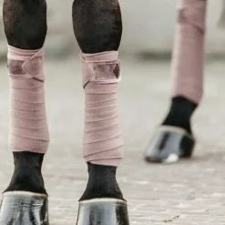 Clearance Kentucky Horsewear - Bandes de polo Velvet parme (x4) Beige