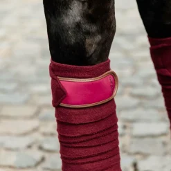 Kentucky Horsewear - Bandes de polo (x4) Bordeaux Clearance