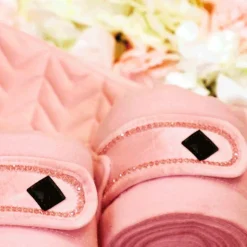 Outlet Kentucky Horsewear - Bandes de polo Velvet Pearls tendre (x4) Rose