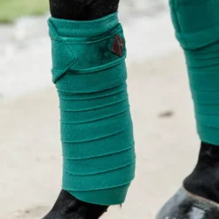 New Kentucky Horsewear - Bandes de polo velvet foncé (x4) Vert
