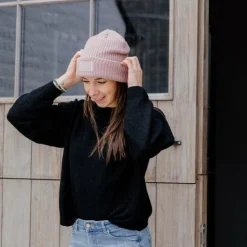 Kentucky Horsewear - Bonnet Rubber logo vieux Rose