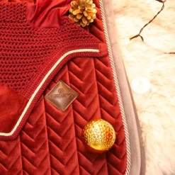 Best Kentucky Horsewear - Bonnet Wellington velvet Bordeaux