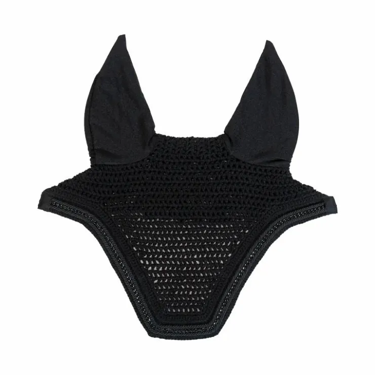 Kentucky Horsewear - Bonnet pour chevaux Wellington Metal Chain anti-bruits Noir Hot