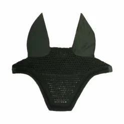 Kentucky Horsewear - Bonnet pour chevaux anti-bruits Wellington Velvet Mini Pearls pine green Vert Hot