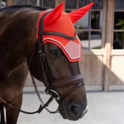 Online Kentucky Horsewear - Bonnet pour chevaux Wellington Velvet Printing check Rouge