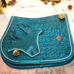 Online Kentucky Horsewear - Bonnet Wellington velvet émeraude Bleu