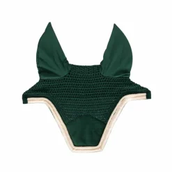 Online Kentucky Horsewear - Bonnet anti-mouche wellington velvet contrast sapin Vert