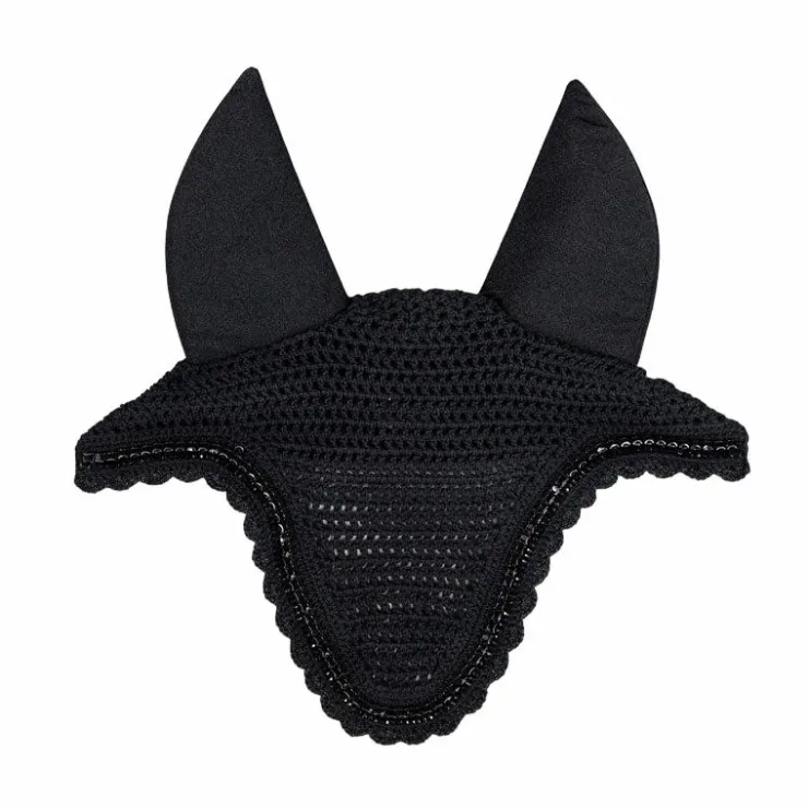 Kentucky Horsewear - Bonnet Long stone & Pearl anti-bruits noir Clearance