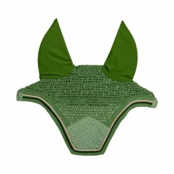 Kentucky Horsewear - Bonnet pour chevaux Wellington Velvet Printing chess Vert New