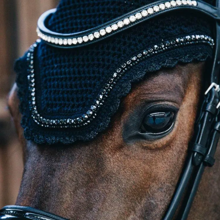 Kentucky Horsewear - Bonnet anti-bruit Wellington Stone & Pearl Noir Hot