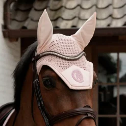 Kentucky Horsewear - Bonnet pour chevaux anti-bruits Wellington Sparkling vieux Rose Clearance