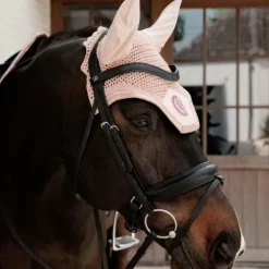 Kentucky Horsewear - Bonnet pour chevaux anti-bruits Wellington Sparkling vieux Rose Clearance