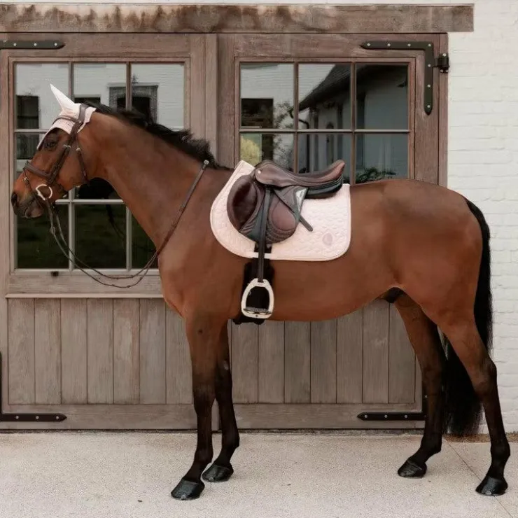 Kentucky Horsewear - Bonnet pour chevaux anti-bruits Wellington Sparkling vieux Rose Clearance