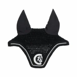 Best Kentucky Horsewear - Bonnet anti-mouches Wellington 3D Logo corde Noir