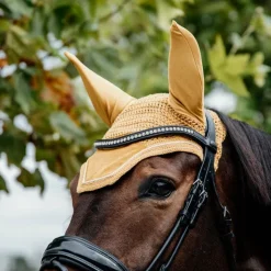 Kentucky Horsewear - Bonnet Wellington velvet moutarde Jaune Hot