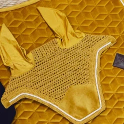 Kentucky Horsewear - Bonnet Wellington velvet moutarde Jaune Hot