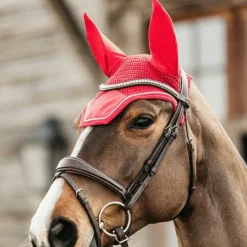 New Kentucky Horsewear - Bonnet Wellington velvet Rouge