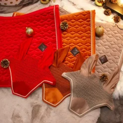 New Kentucky Horsewear - Bonnet Wellington velvet Rouge