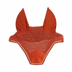 Online Kentucky Horsewear - Bonnet pour chevaux anti-bruits Wellington Velvet Orange