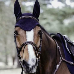 Kentucky Horsewear - Bonnet anti-mouches foncé Marine