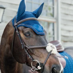 Kentucky Horsewear - Bonnet Wellington Velvet pearls Marine Clearance