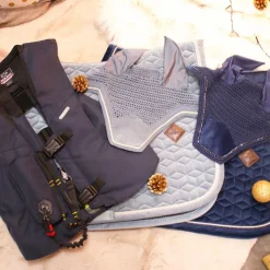 Kentucky Horsewear - Bonnet Wellington Velvet pearls Marine Clearance