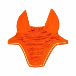 Discount Kentucky Horsewear - Bonnet anti-bruit pour chevaux Wellington Diamond Rope Orange