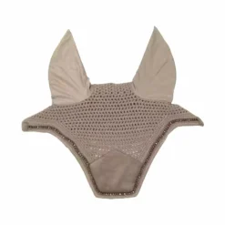 Kentucky Horsewear - Bonnet pour chevaux anti-bruits Wellington Velvet Pearls Beige Outlet