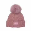 Kentucky Horsewear - Bonnet pompom vieux rose