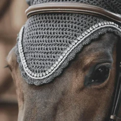 New Kentucky Horsewear - Bonnet Long stone & Pearl anti-bruits gris