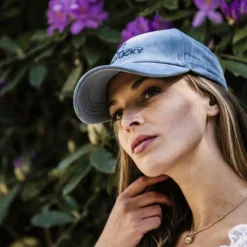 Kentucky Horsewear - Casquette Velvet ciel Bleu Discount