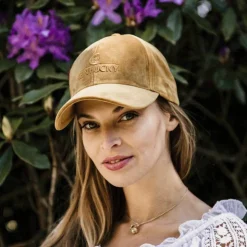 Kentucky Horsewear - Casquette Velvet moutarde Jaune Hot