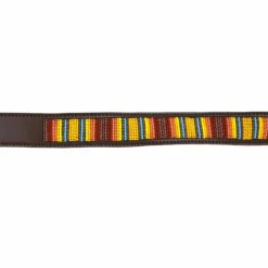 Discount Kentucky Horsewear - Ceinture perles faites mains orange Marron