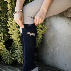 New Kentucky Horsewear - Chaussettes d'équitation Sammy marine (x1)