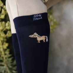New Kentucky Horsewear - Chaussettes d'équitation Sammy marine (x1)