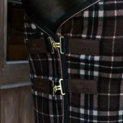 Kentucky Horsewear - Chemise séchante Fleece Heavy carreaux brun Marron Clearance