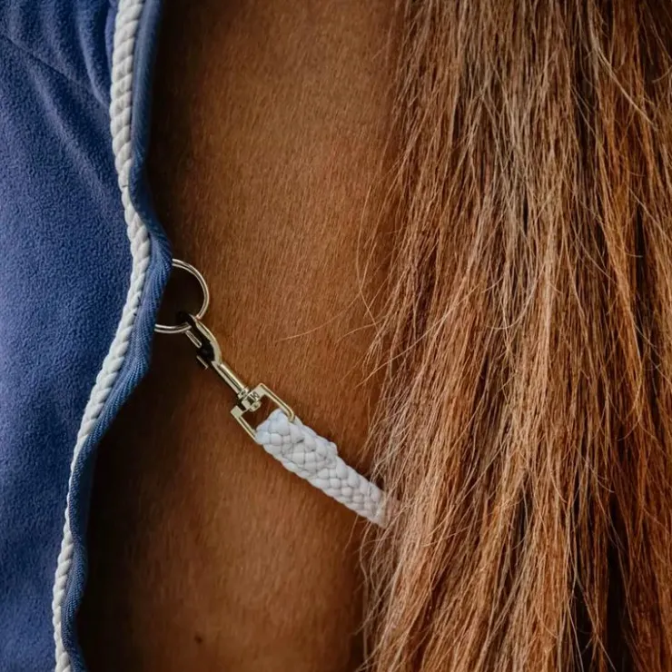 Kentucky Horsewear - Chemise polaire Fleece Rug Plaited Rope Marine Sale