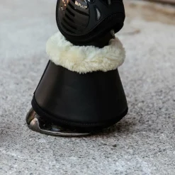 Kentucky Horsewear - Cloches chevaux cuir et mouton /naturel Noir