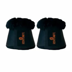 Clearance Kentucky Horsewear - Cloches chevaux cuir et mouton / Noir