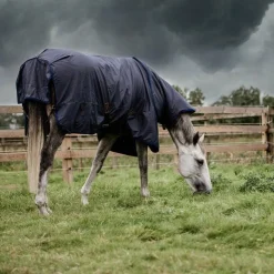 Discount Kentucky Horsewear - Couverture d’extérieur all weather hurricane 150g Marine